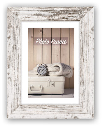 Vintage Fotorahmen weiß, 10x15cm